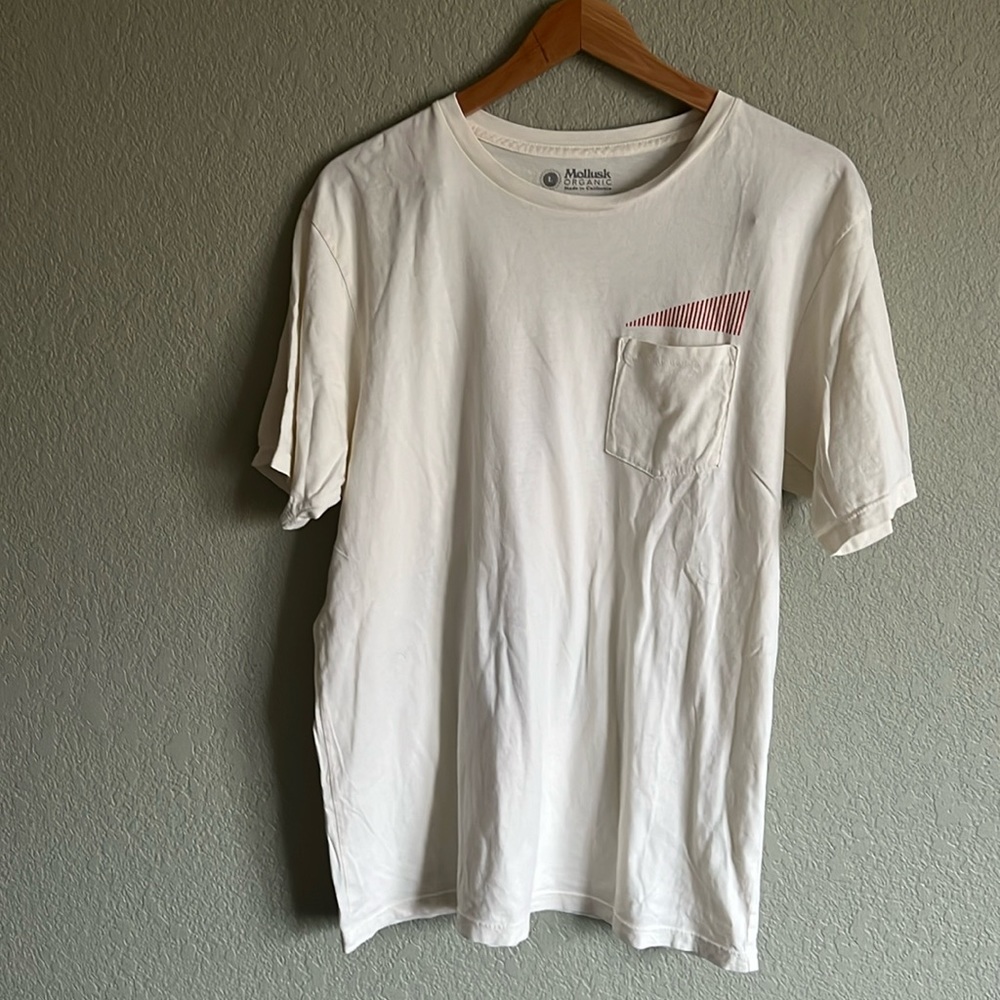 Mollusk Surf Organic Cotton Pocket Graphic T-Shirt Large Made in California